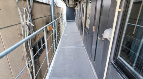 非常通路汚れ・鳥の糞除去 - 清掃後