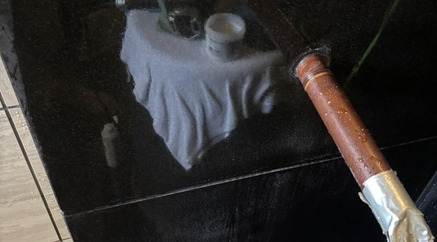 浴場石壁 - 清掃後